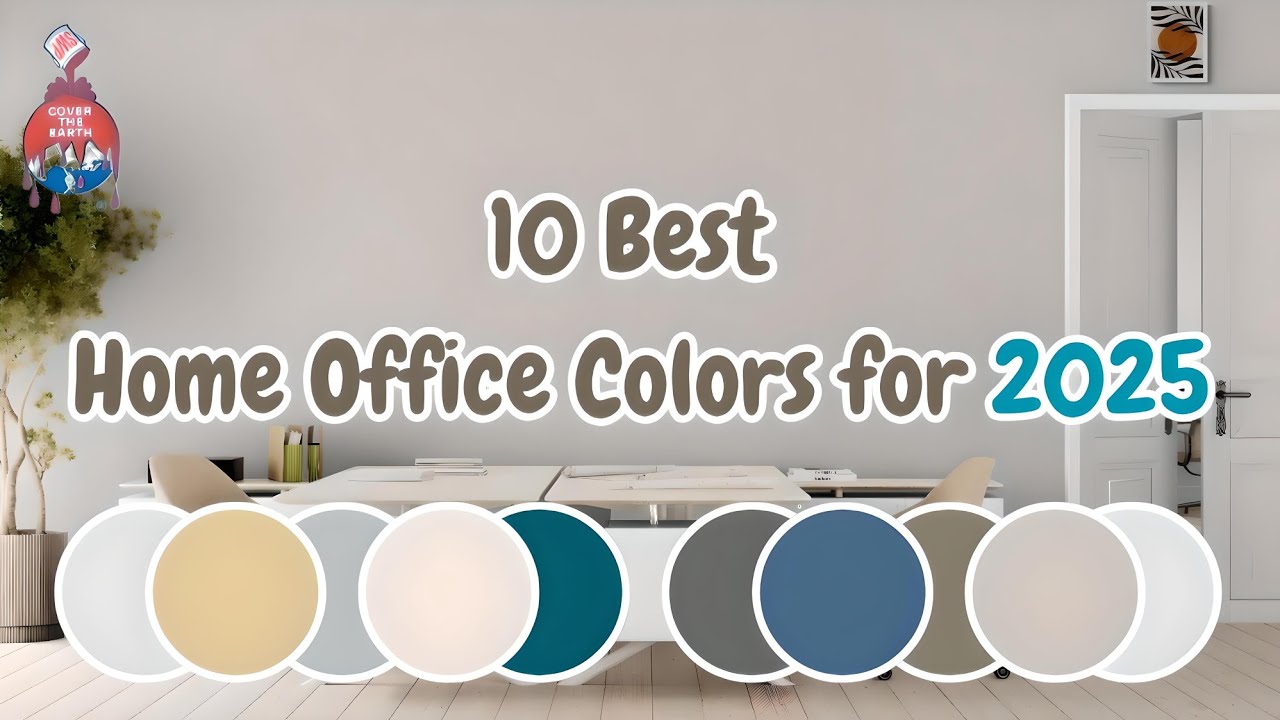 10 Best Home Office Colors for 2025: Boost Focus and Style with These Designer Picks