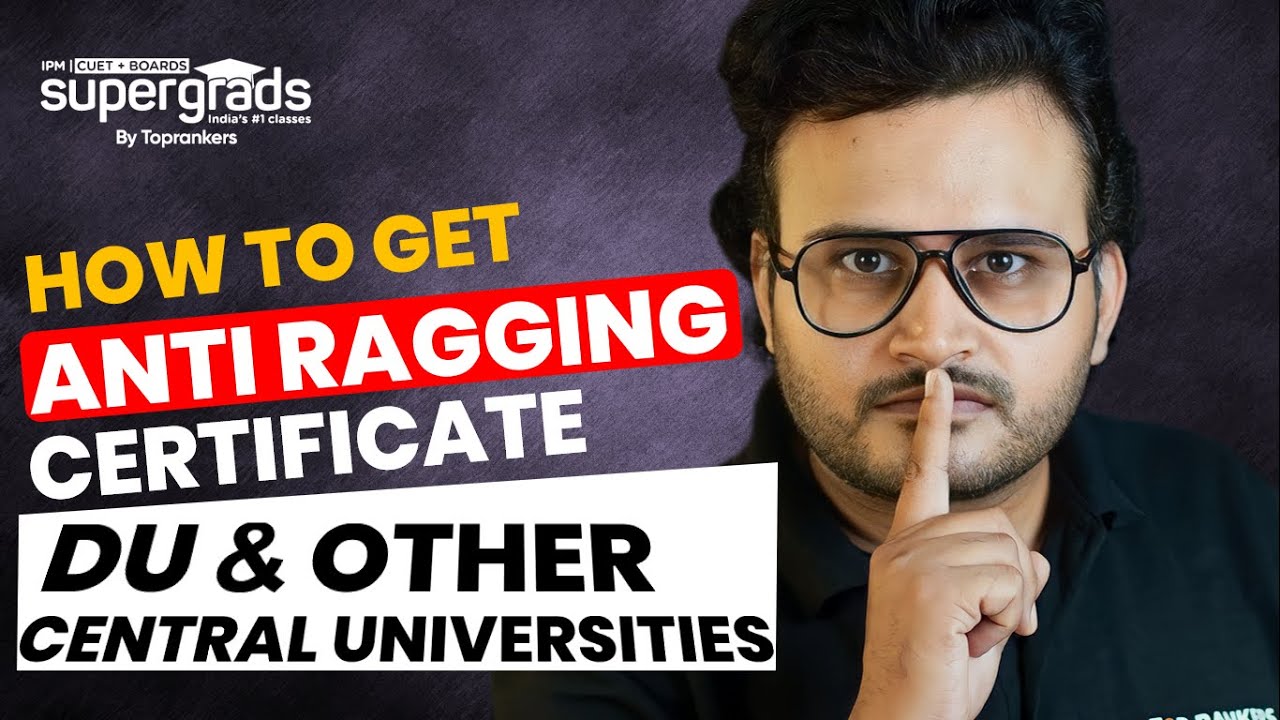 How to Get Anti Ragging Affidavit | Delhi University & Other Central University Admission 2023