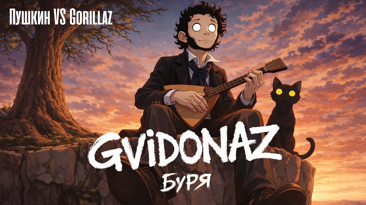 Пушкин VS Gorillaz | Что если бы Пушкин попал в мир Gorillaz? | Gvidonaz — Буря