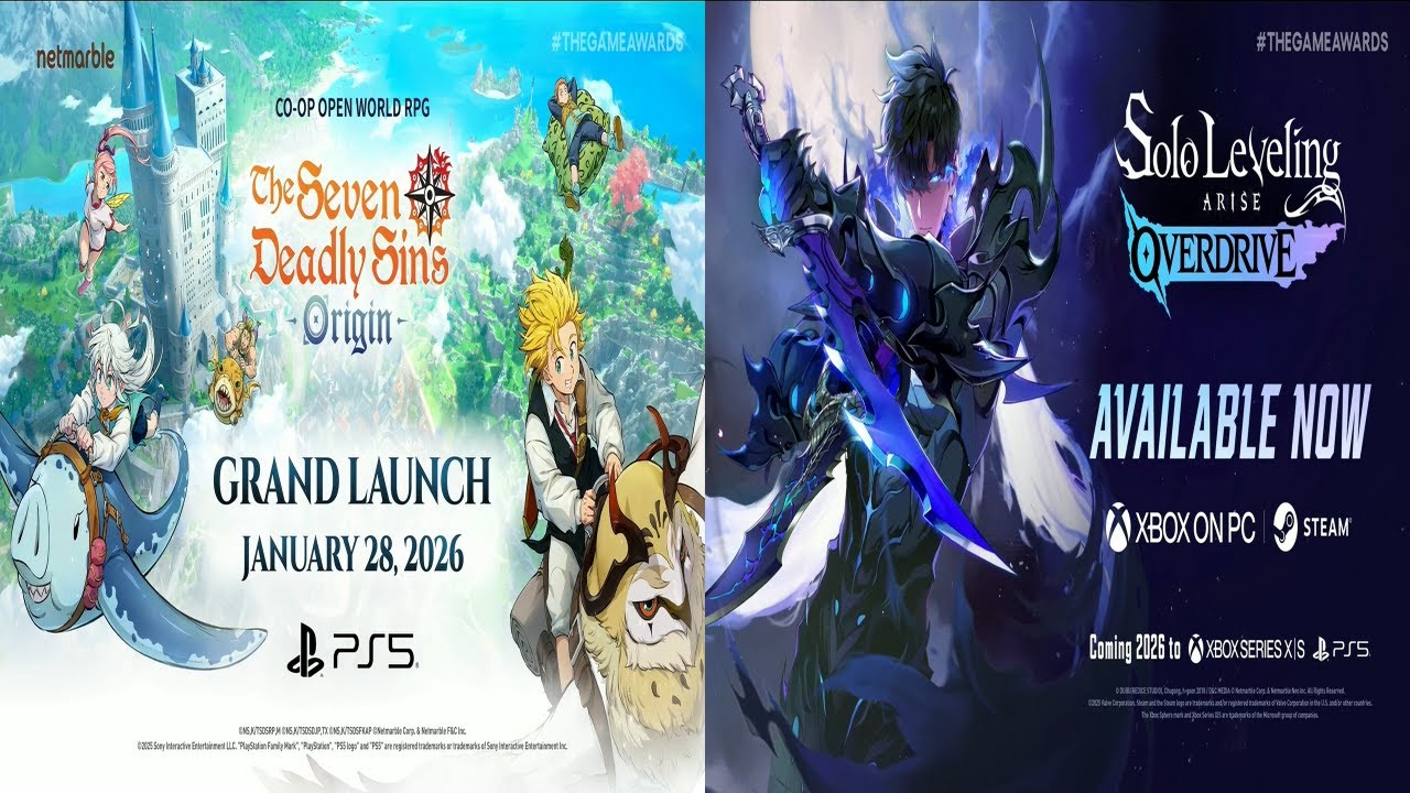 TGA Netmarble The Seven Deadly Sins and Solo Leveling reaction