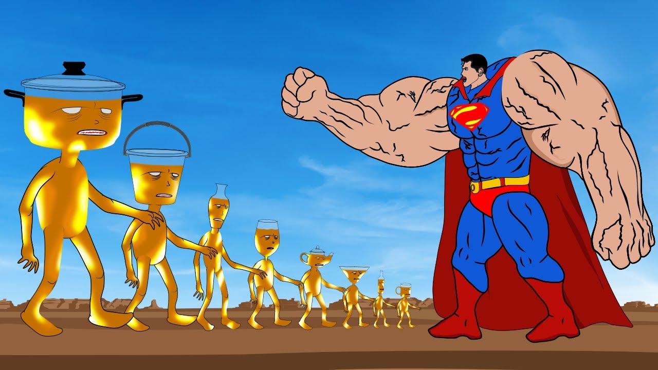 Rescue SUPERMAN Vs Team MONSTER RADIATION GOLD : Returning From The Dead SECRET! 