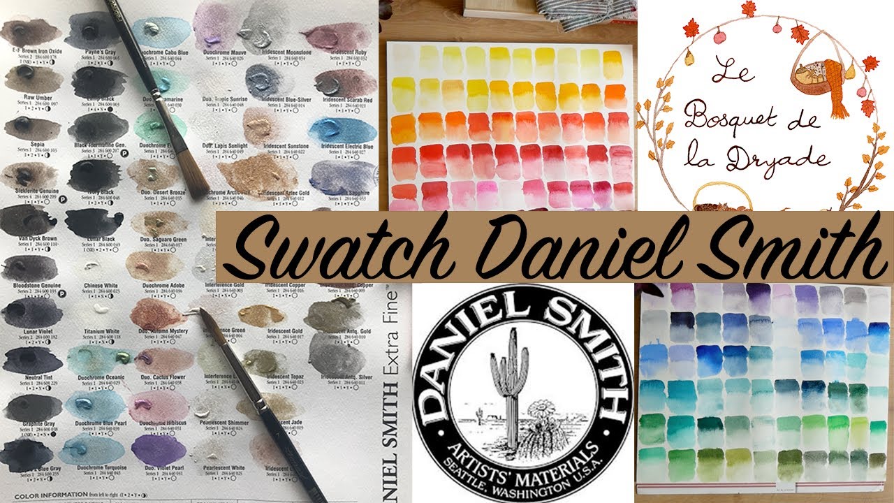 Test / Haul des couleurs Daniel Smith (Timelapse)