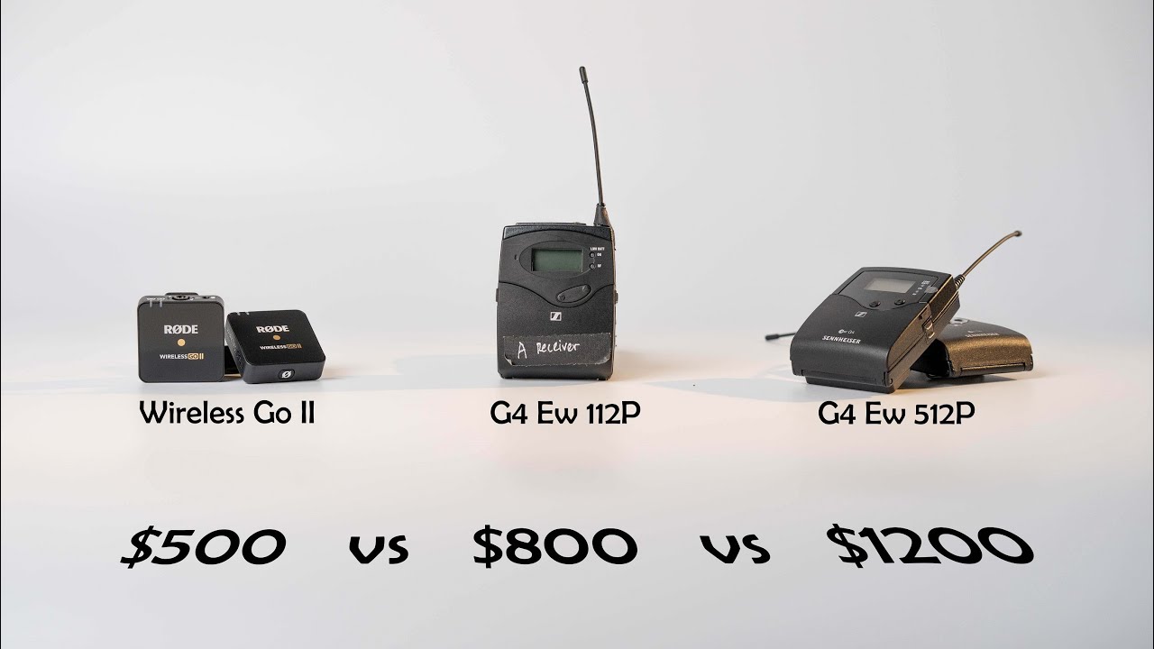 Rode Wireless Go II vs Sennheiser G4 112p & 512p (Real world audio samples) | Worth the price?