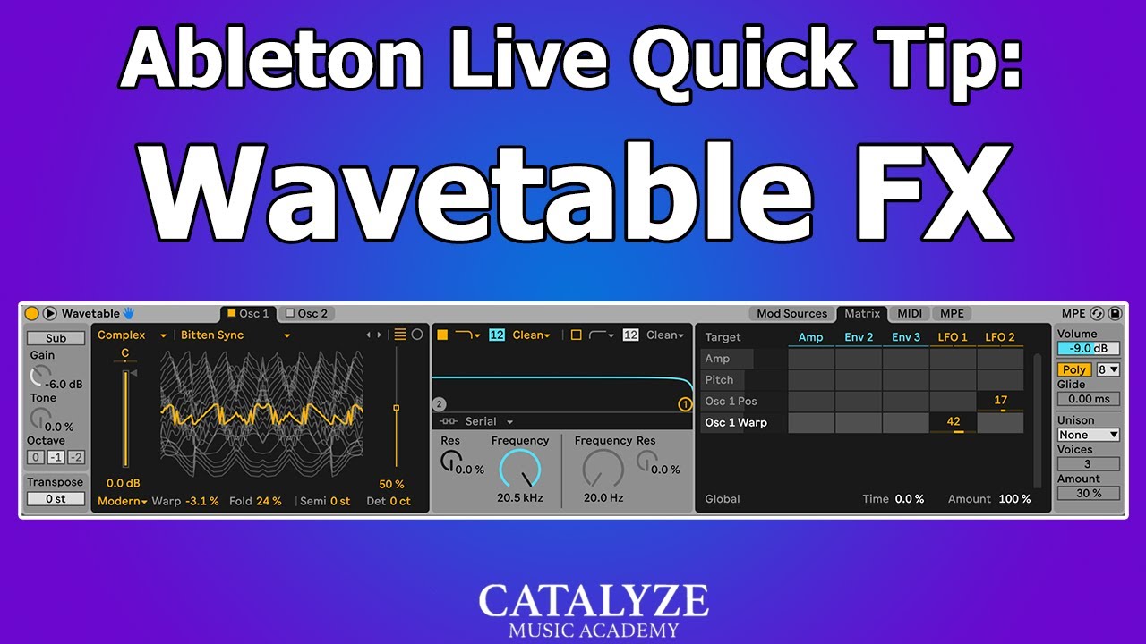 Ableton Quick Tip: Wavetable FX