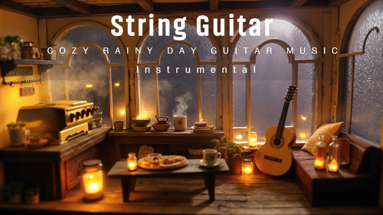 Уютная утренняя гитара ~ Музыка дождливого дня ~ Мягкая акустическая гитара