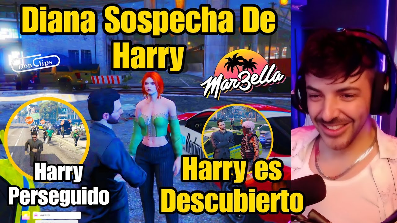 DIANA SOSPECHA de HARRY (Nexxuz) HARRY es Perseguido y Descubierto por Puchaina, Bo Marbella 3 