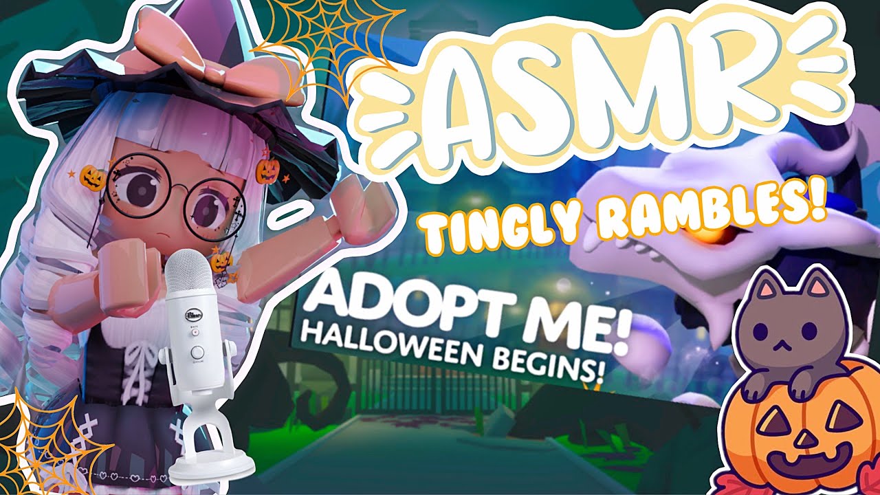 ROBLOX ASMR👻 ADOPT ME HALLOWEEN UPDATE!🎃 SUPER tingly close up rambles!✨