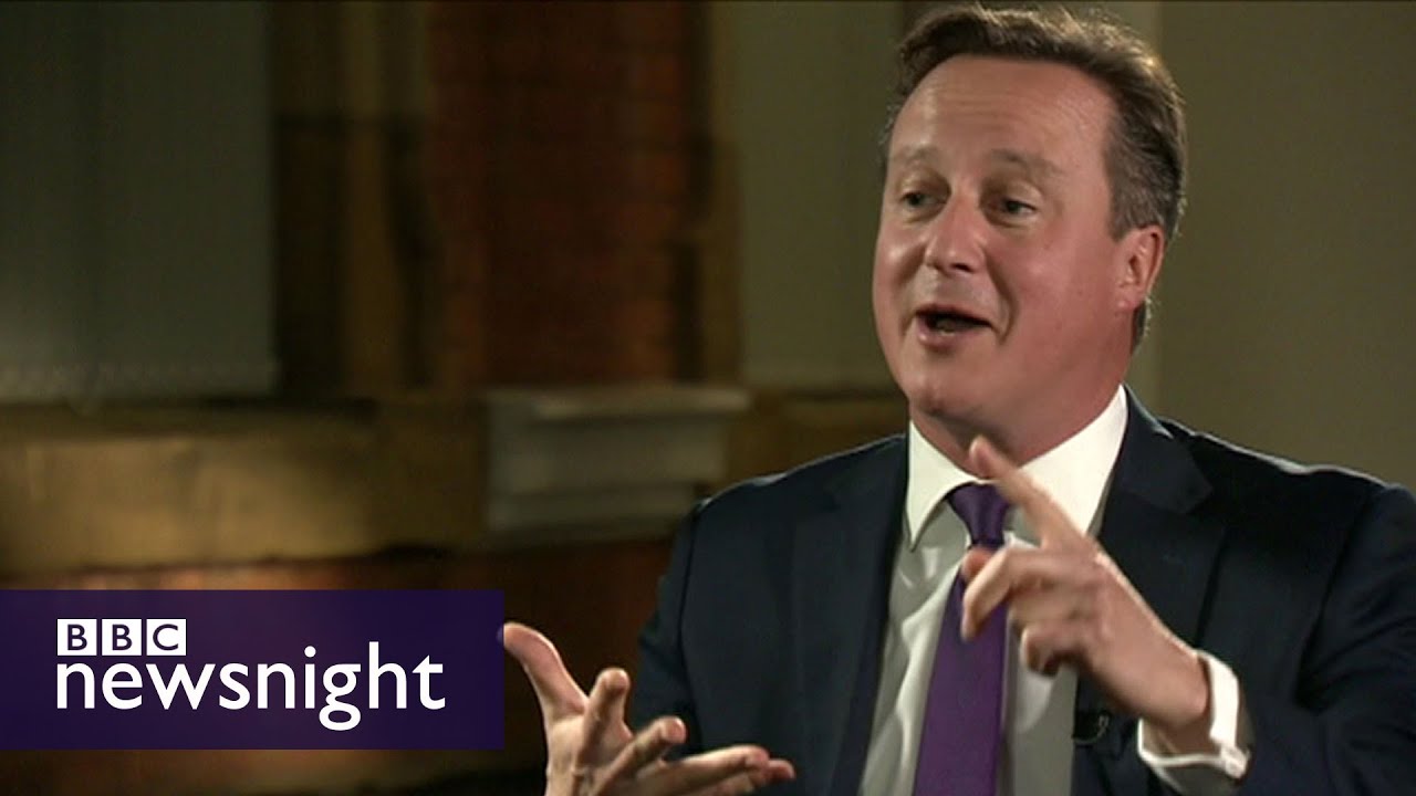 David Cameron party conference interview - Newsnight