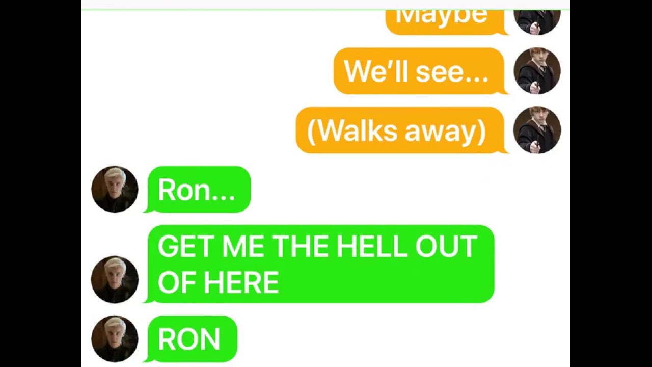 Draco is kidnapped by Ron! Dramione Love Story❤ Part 4! (TextingStory)
