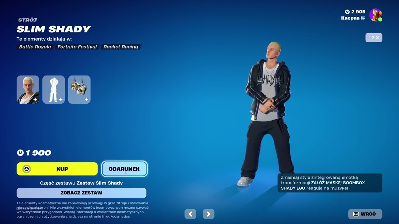 Fortnite: jak sprezentować komuś SKINA lub PAKIET