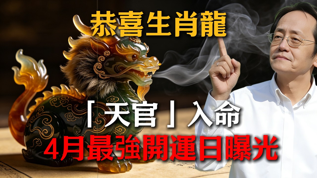 恭喜生肖龍！2026年4月中「天官」入命，這10天是翻身關鍵，不看此視頻將後悔莫及！#倪海廈 #命理 #生肖 #運勢