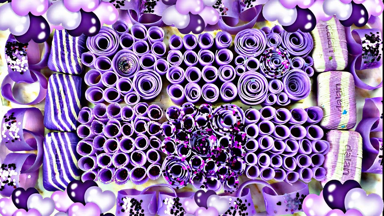💜💜ASMR soap cubes🎲Crushing roses.Chains💜💜