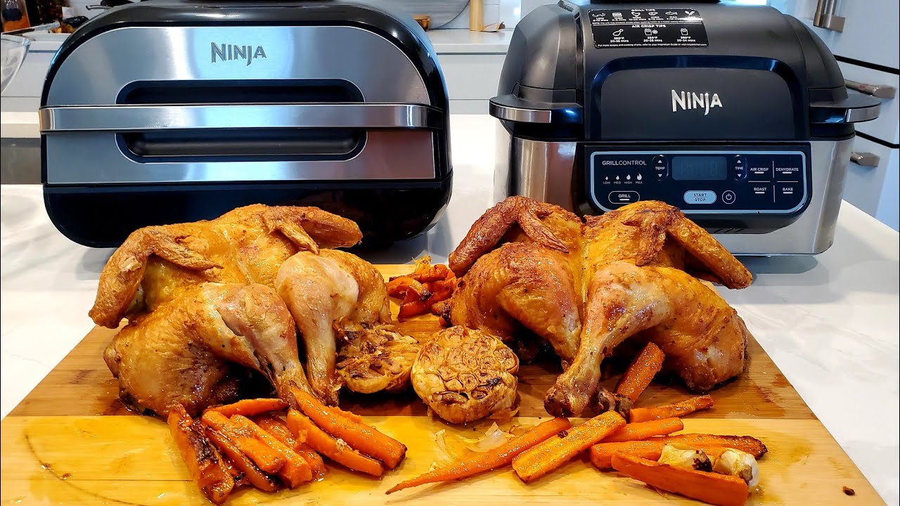 Оригинальный гриль Ninja Foodi против Ninja Foodi Smart Grill XL Spatchcock Chicken Battle