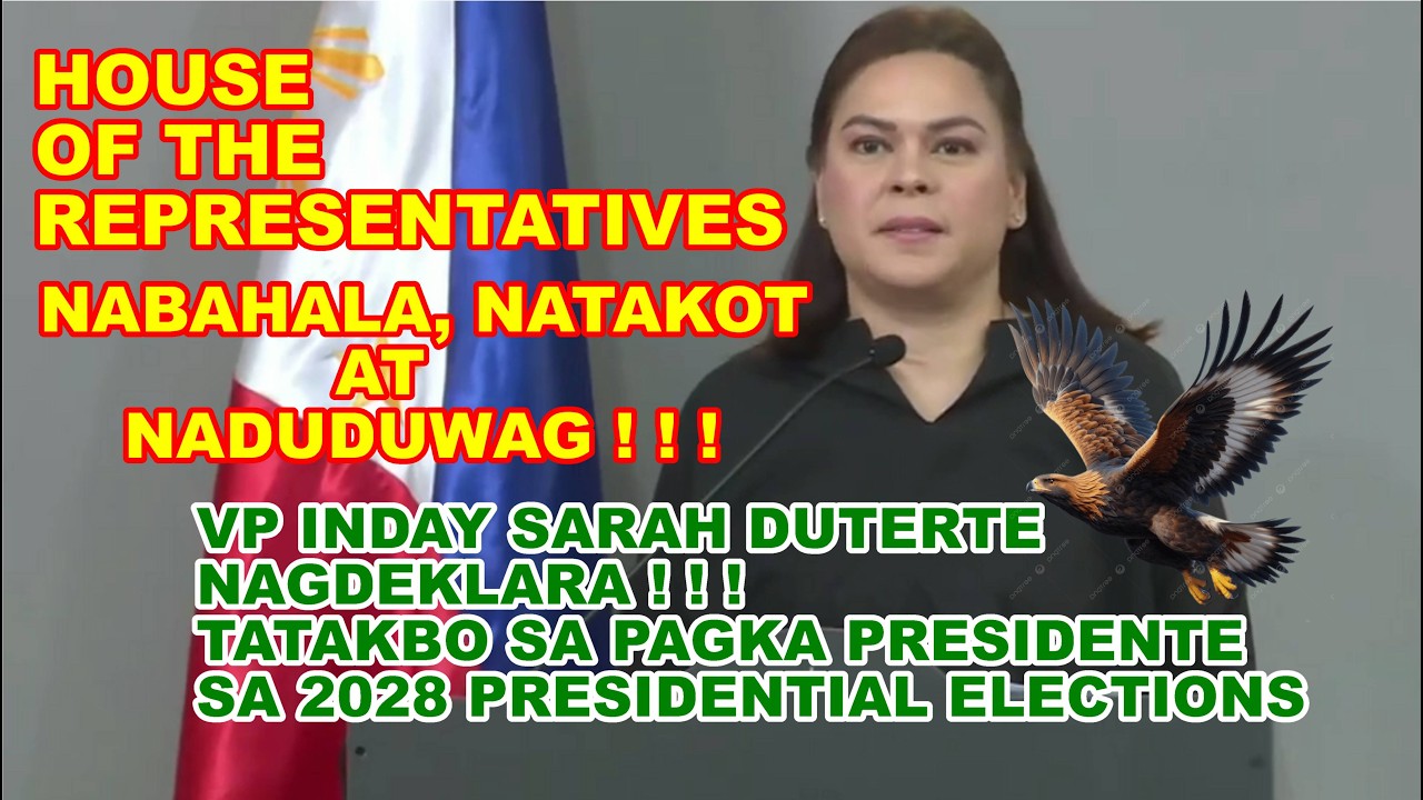VP SARAH DUTERTE NAGDEKLARA NA TATAKBO SA PAGKA PRESIDENTE SA 2028