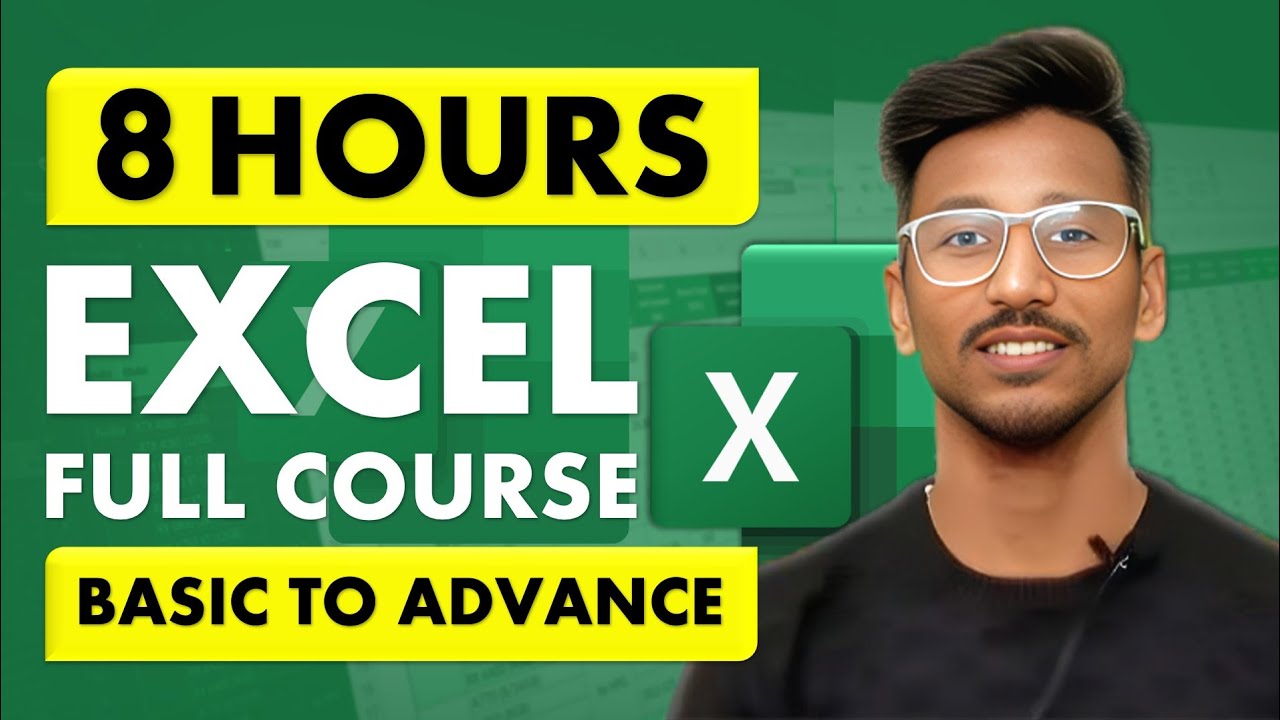 Microsoft Excel Tutorial - Complete Microsoft Excel tutorial in Hindi for Excel users