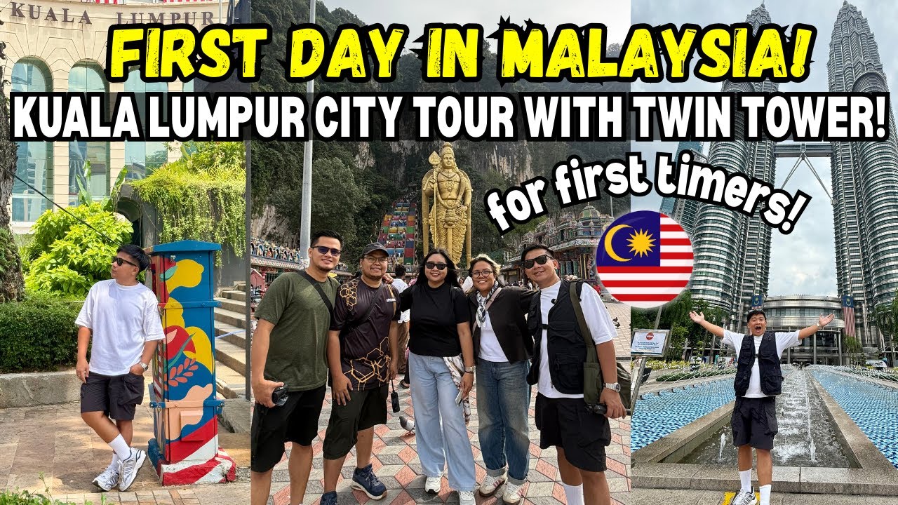FIRST DAY in MALAYSIA 2025 🇲🇾 Kuala Lumpur City Tour: Batu Caves + Petronas Towers Adventure!