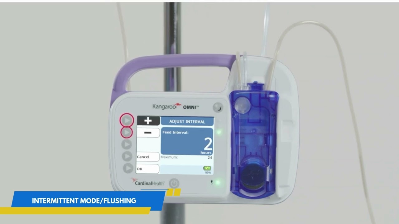 Enteral Feeding Pump: Intermittent Mode Flushing