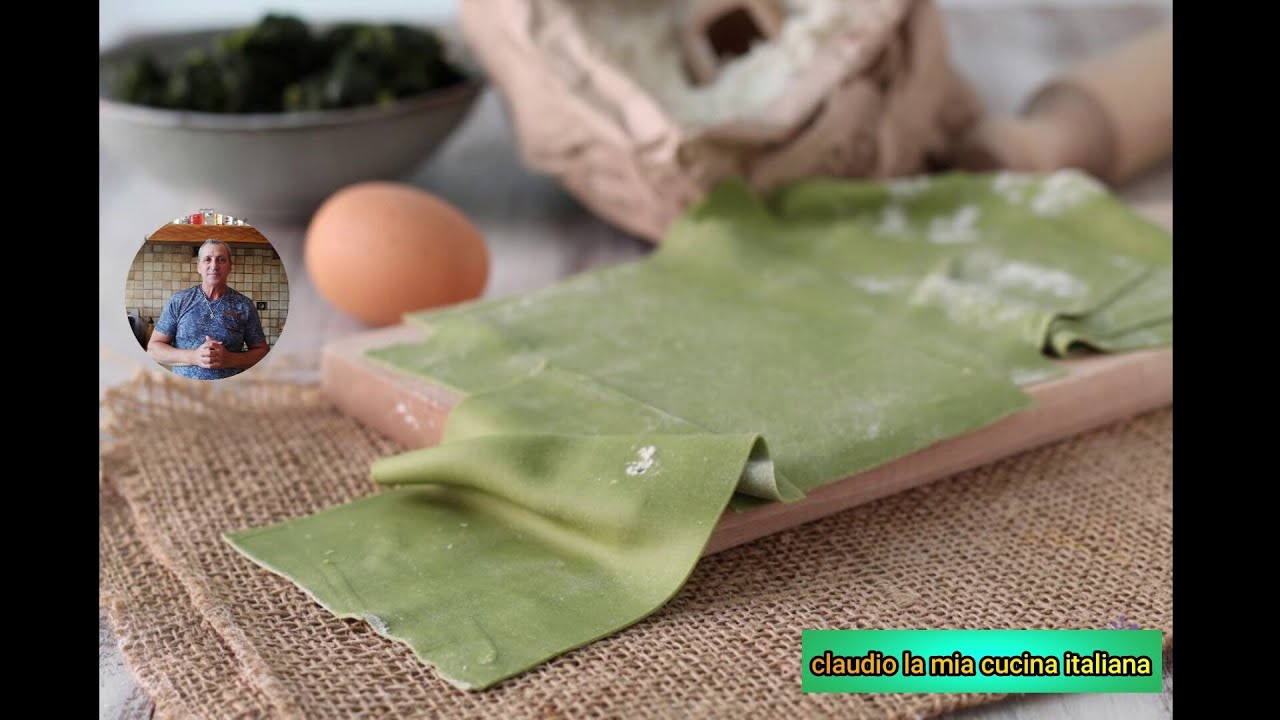 pasta all'uovo con spinaci/pâtes aux oeufs frais aux épinards