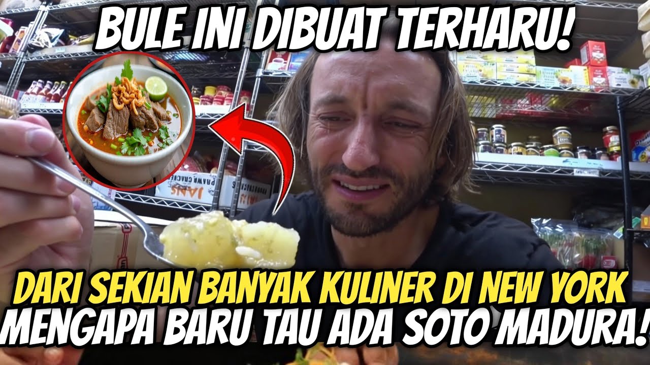 Bule Amerika Ini Ketagihan Soto Madura, Padahal Tinggal di New York
