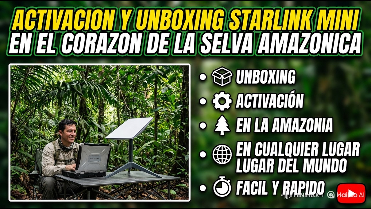 ACTIVANDO Y UNBOXING ANTENA STARLINK EN LA SELVA AMAZONICA INTERNET SATELITAL RAPIDO