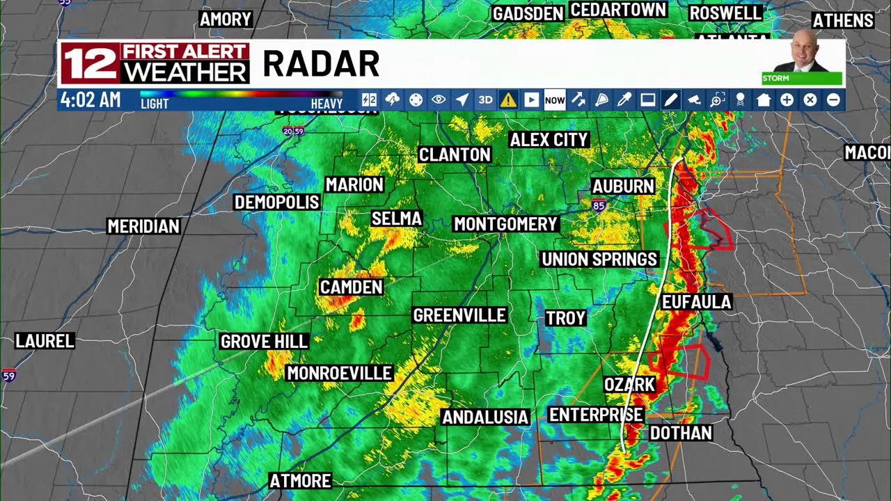 WSFA tracking severe weather March 11/12 2026