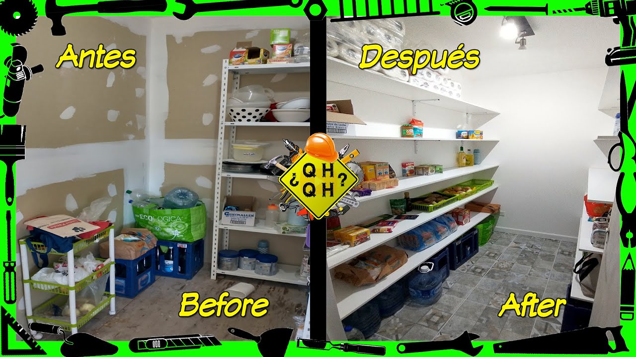 🥔 RENOVACION de una DESPENSA 🧂 ||  DIY pantry makeover