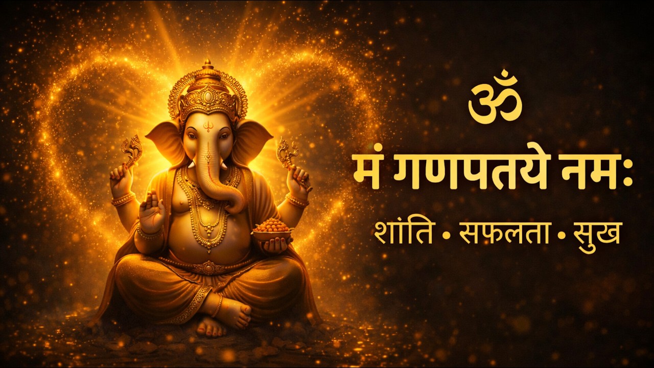 ॐ गं गणपतये नमः | Powerful Ganesh Mantra |Daily Morning Prayer for Success & Positivity#GaneshMantra
