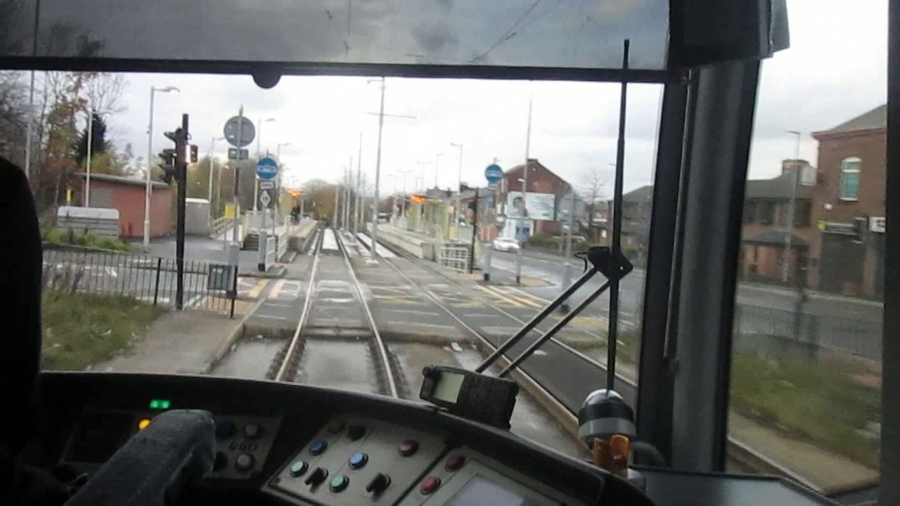Metrolink Driver's Eye View - Oldham Central to South Chadderton - Rochdale Line