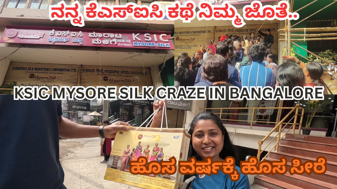 KSIC SILK SAREE CRAZE || OUR KSIC SILK SAREE PURCHSE EXPERIENCE IN MG ROAD || NEW STOCK UPDATE ||