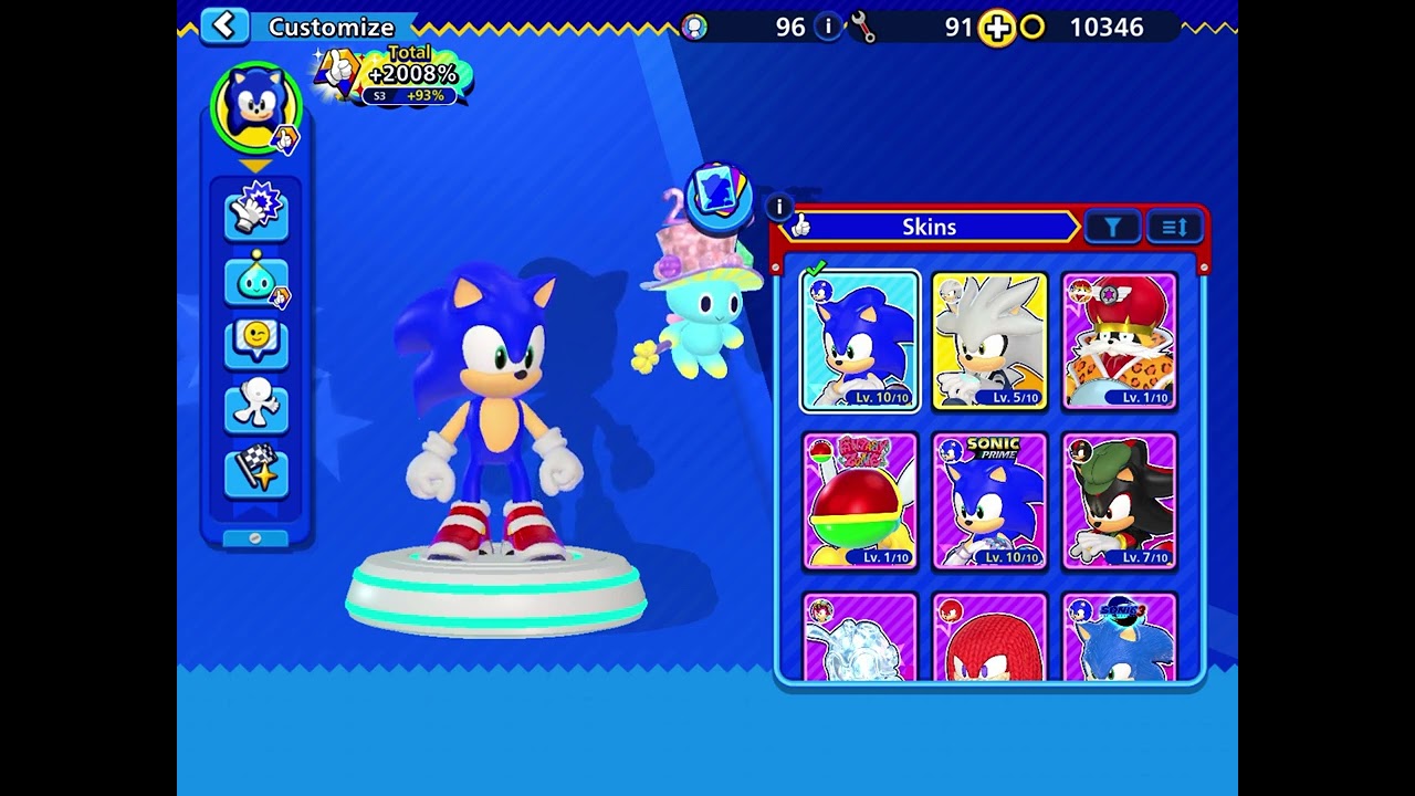 Showing all my sonic skins