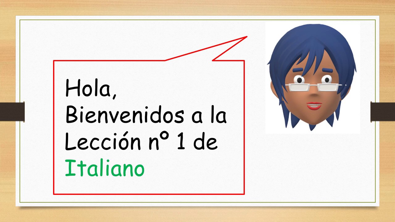 Lección de italiano #1 Pronomi personali