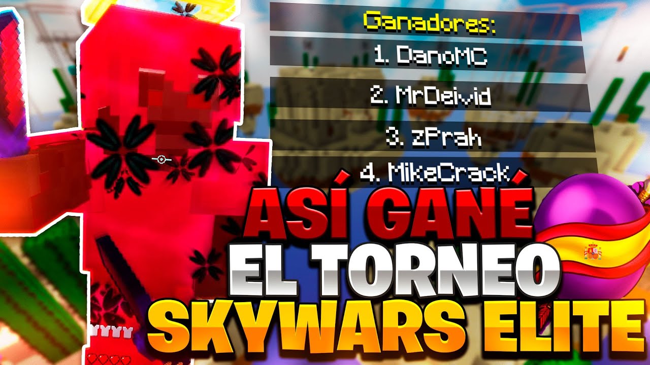 ASÍ GANÉ EL TORNEO de SKYWARS ELITE 2020 | DANOMC MINECRAFT SKYWARS