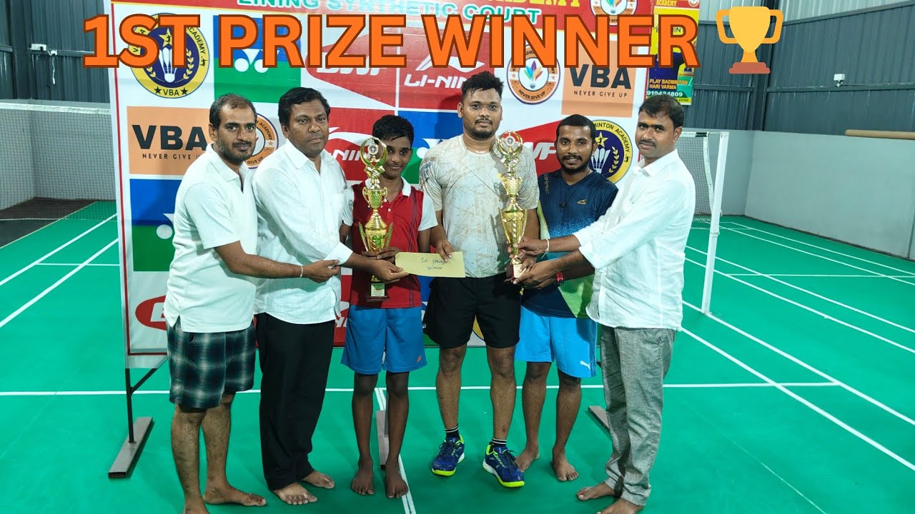 🏸👉VBA BADMINTON TOURNAMENT FINAL MATCH WINNER 🏆#badminton #winner 
