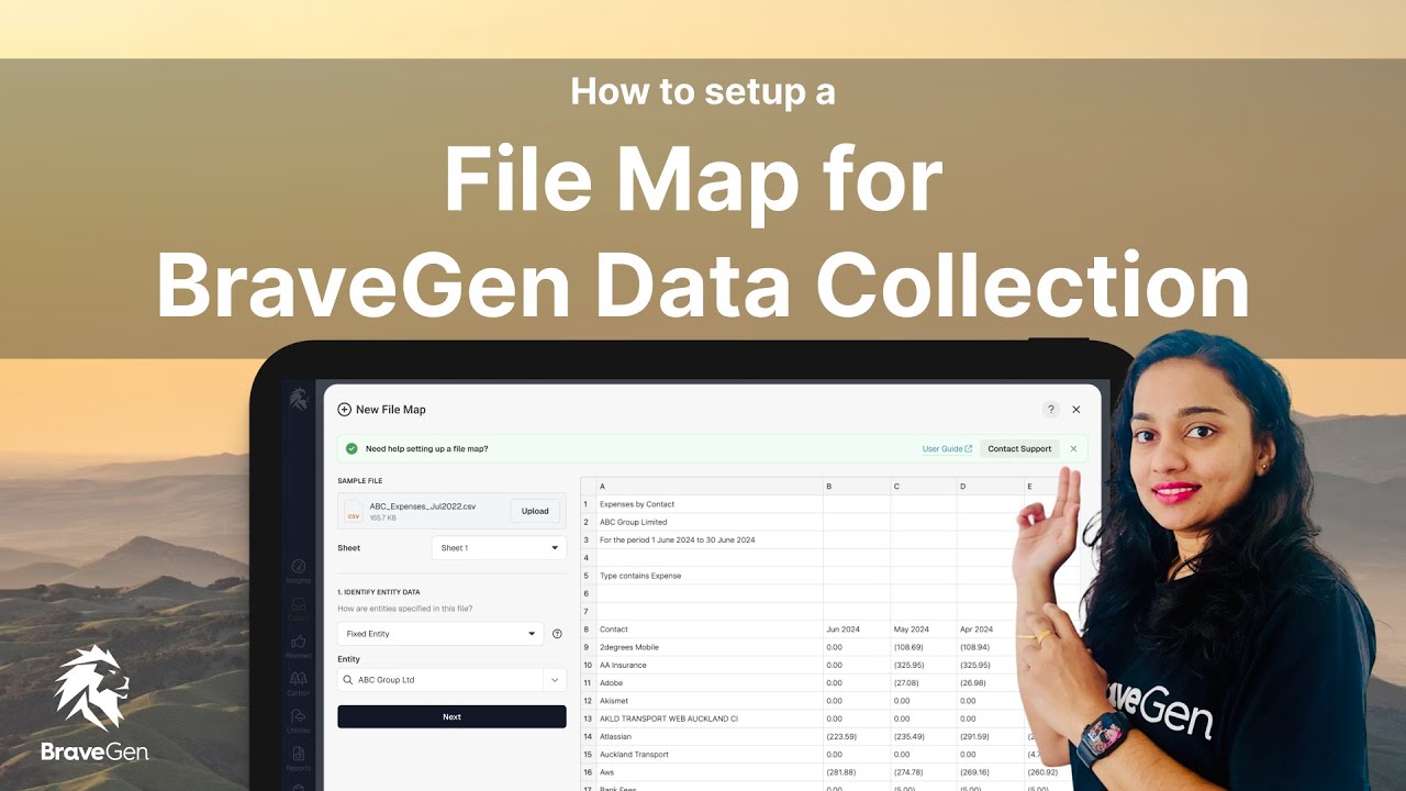 How to Set Up a File Map for Data Collection in BraveGen