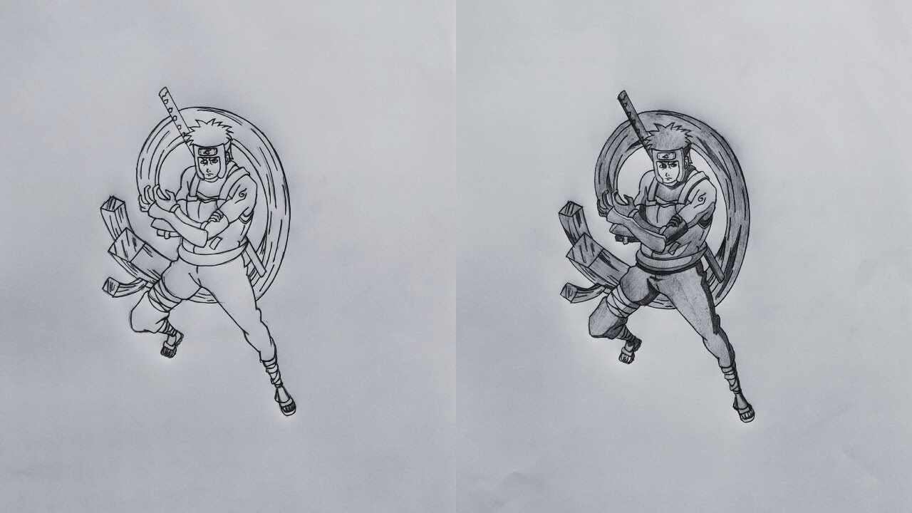 Drawing Yamato from Naruto Shippuden | Wood Style, Full Anime Art Tutorial