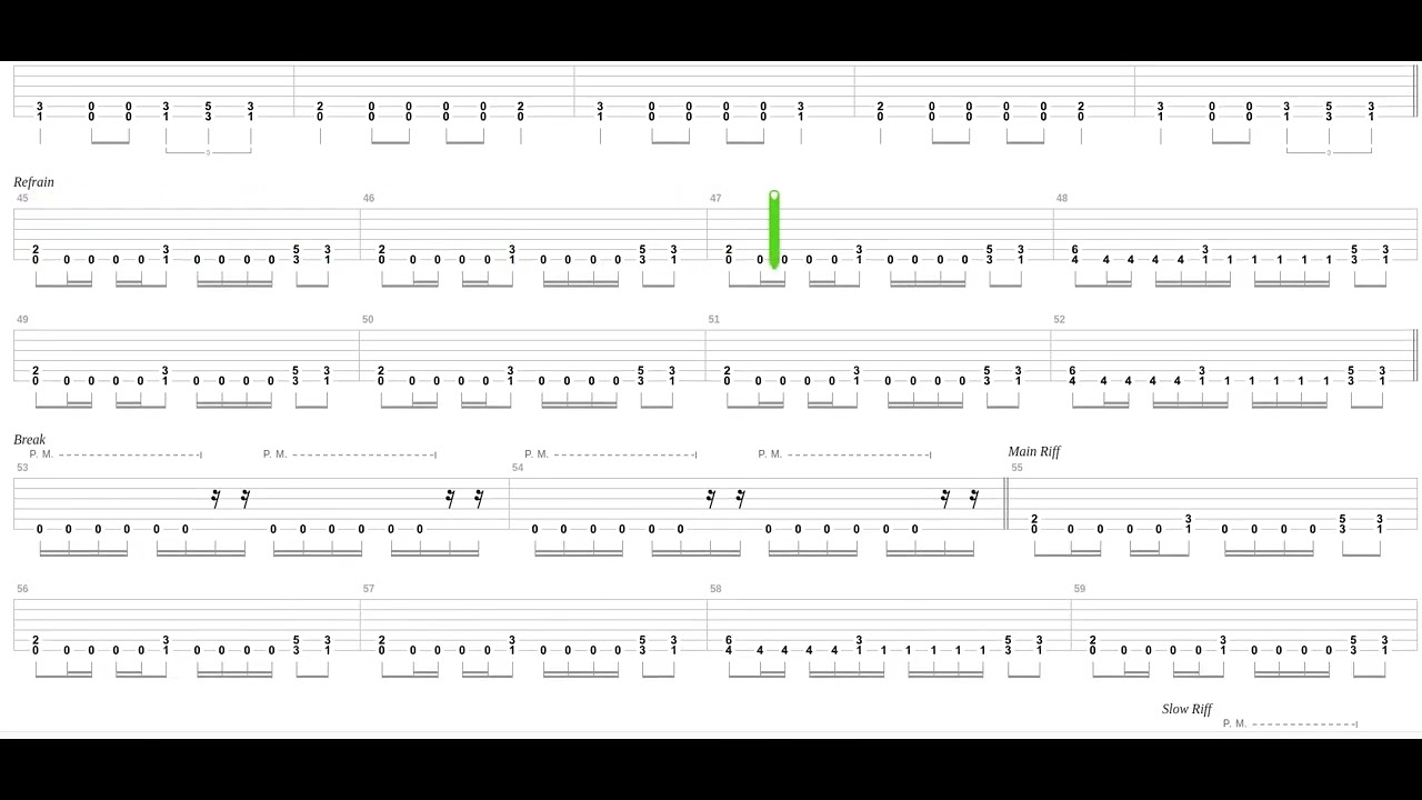 Visions In My Head Tab by Obituary + Guitar only + Guitar tab