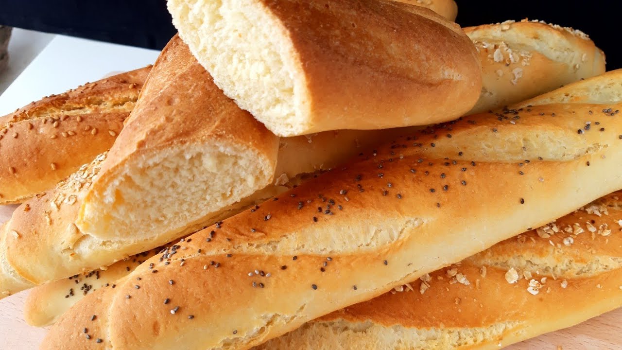 خبز باقات في الدار بنة و طراوة/ Recette de baguette fait maison