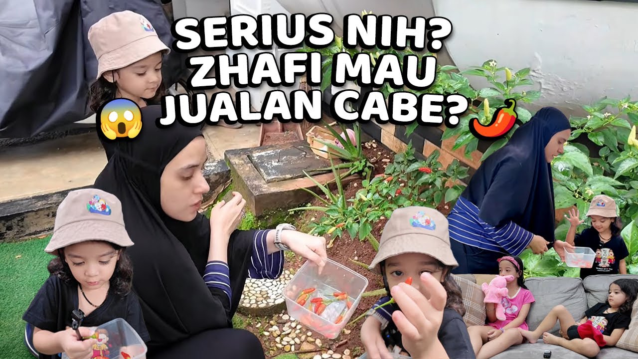 ZHAFI MAU JUALAN CABE DIPASAR?!! 
