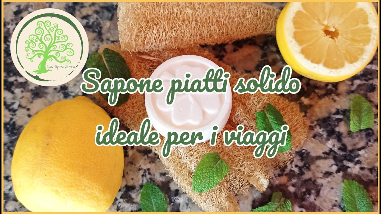 Sapone piatti solido da viaggio - Ricetta facile e veloce