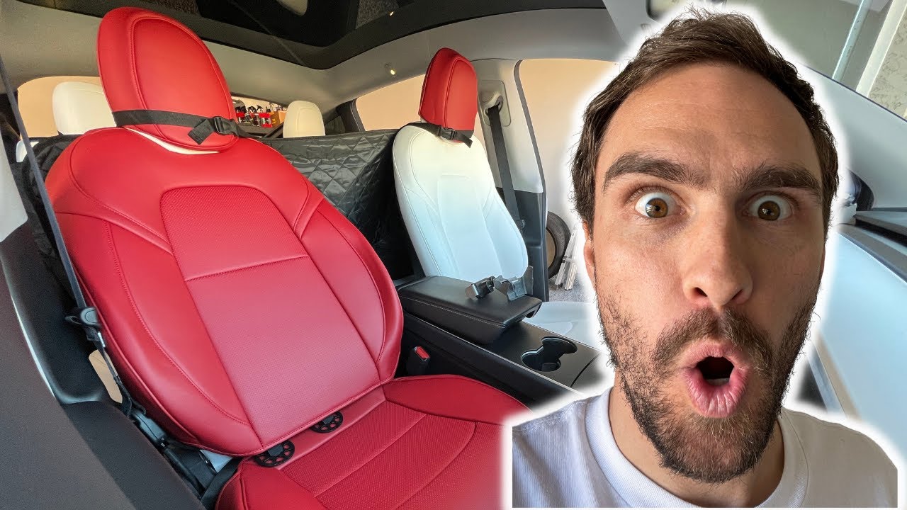 Changing my Tesla Interior to Red!
