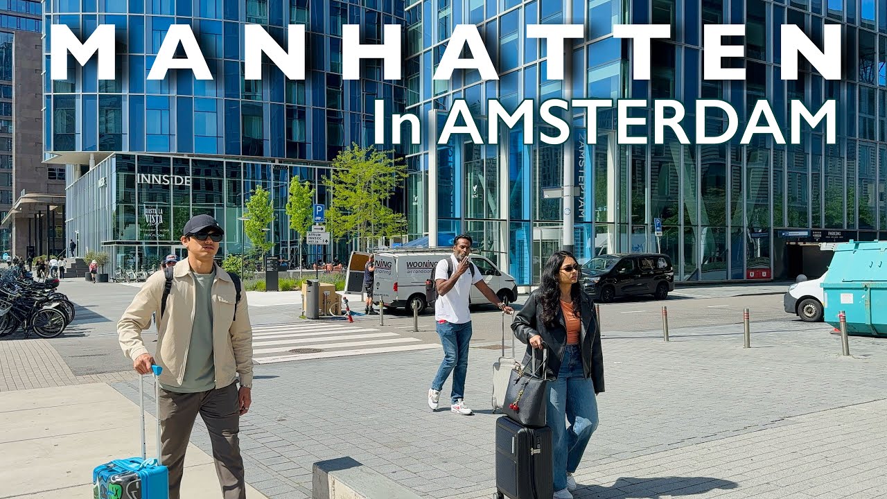 [4K] AMSTERDAM- 'Zuidas' The Little NEW YORK in Amsterdam | The Financial District 🇳🇱🗽