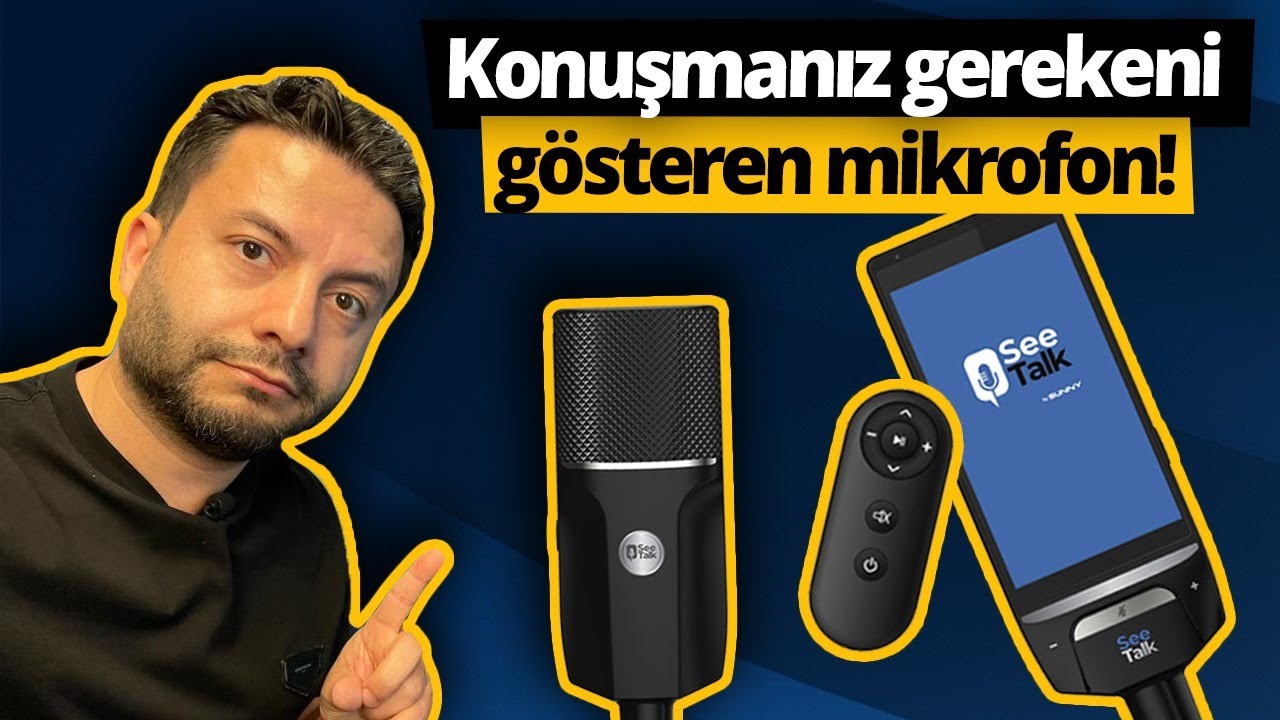 Konuşmanız gerekeni size gösteren Sunny SeeTalk mikrofon!