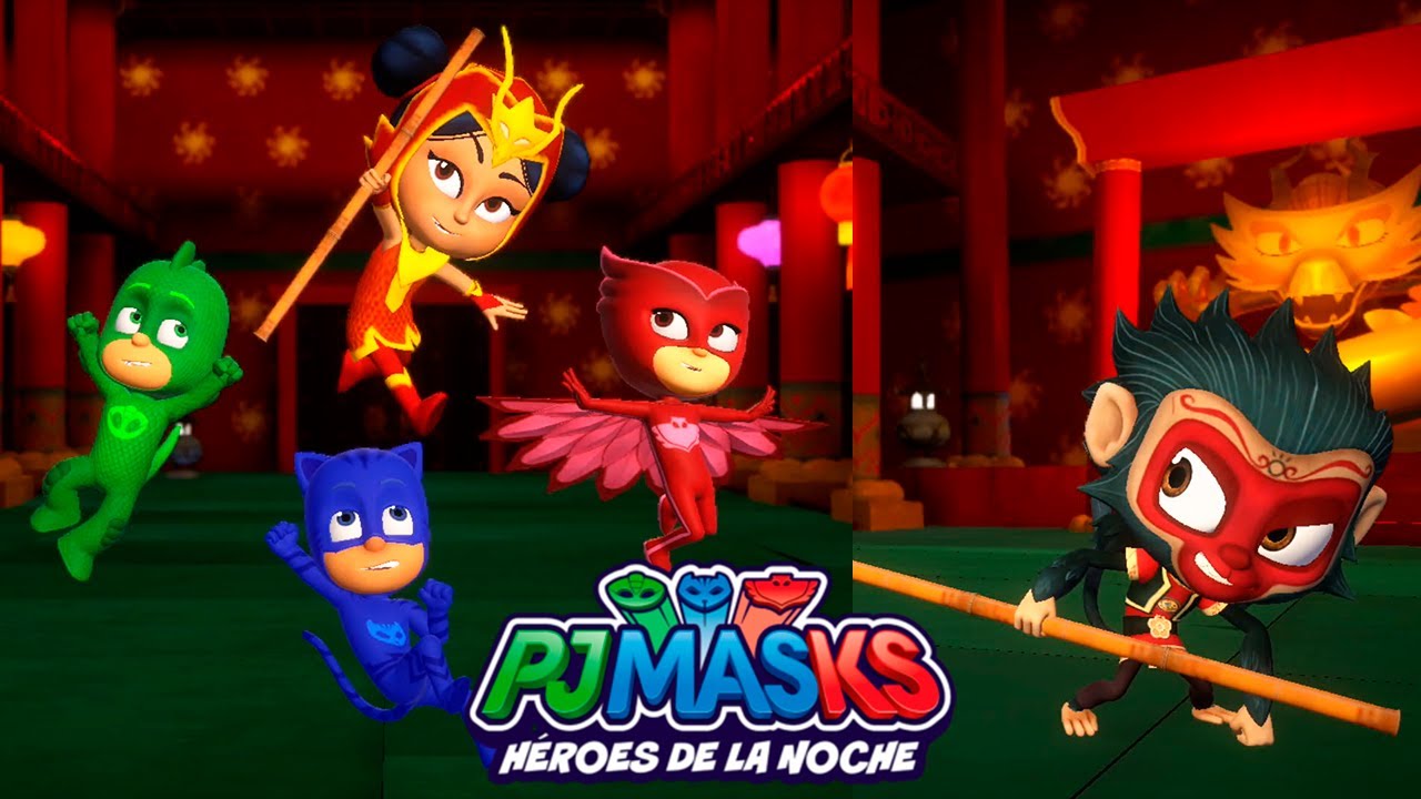 PJ MASKS DLC Travesuras en la Montaña Misteriosa Gameplay | #3 An Yu Recupera el Bastón [N. Switch]
