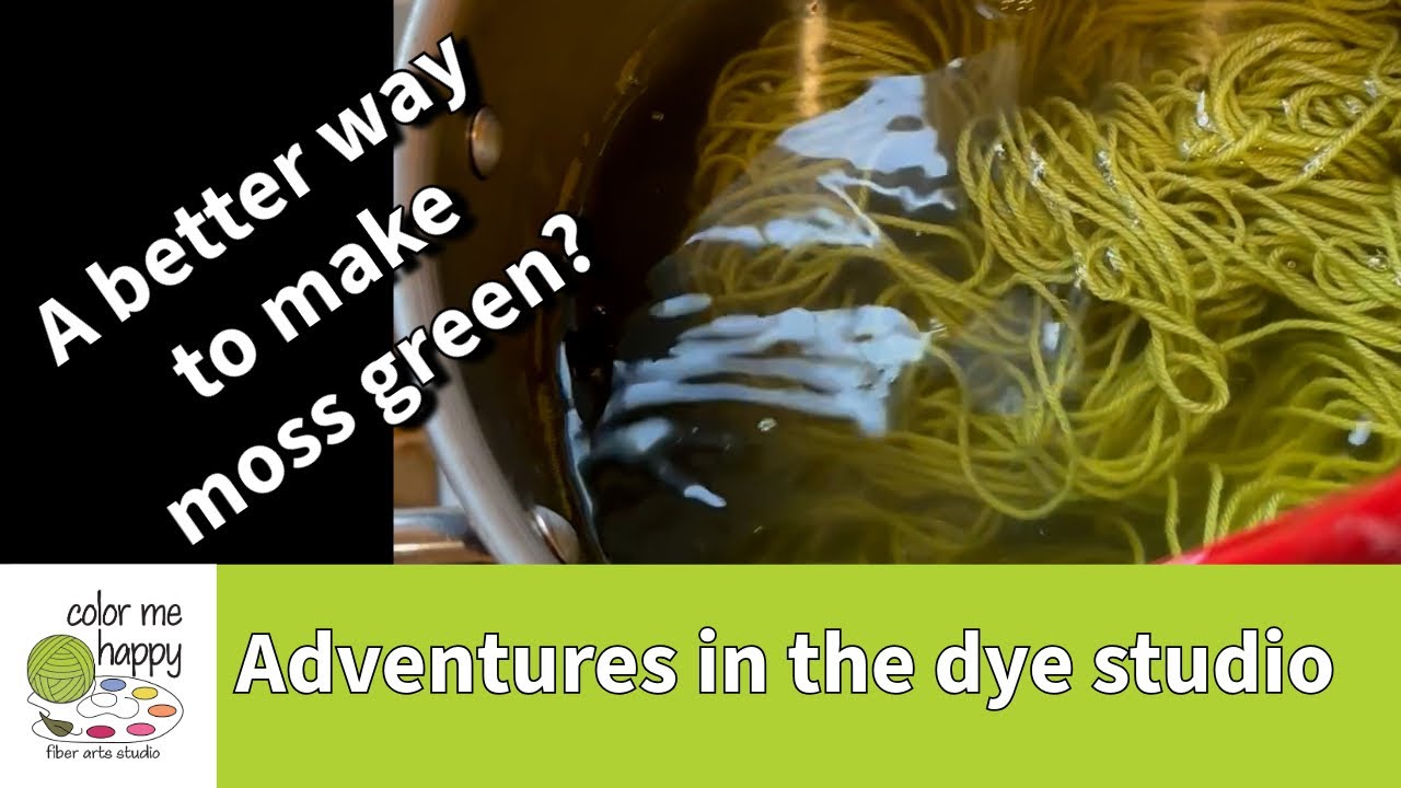 One-Pot Wonder Natural Dye Experiment: Moss Green #yarn