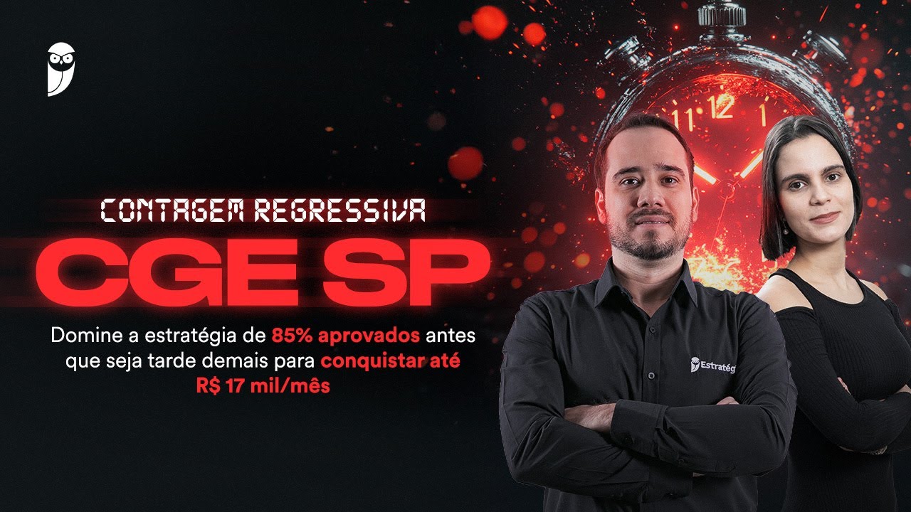 CGE SP: Aprenda a estratégia dos 85% aprovados e garanta até R$17 mil/mês antes que seja tarde!