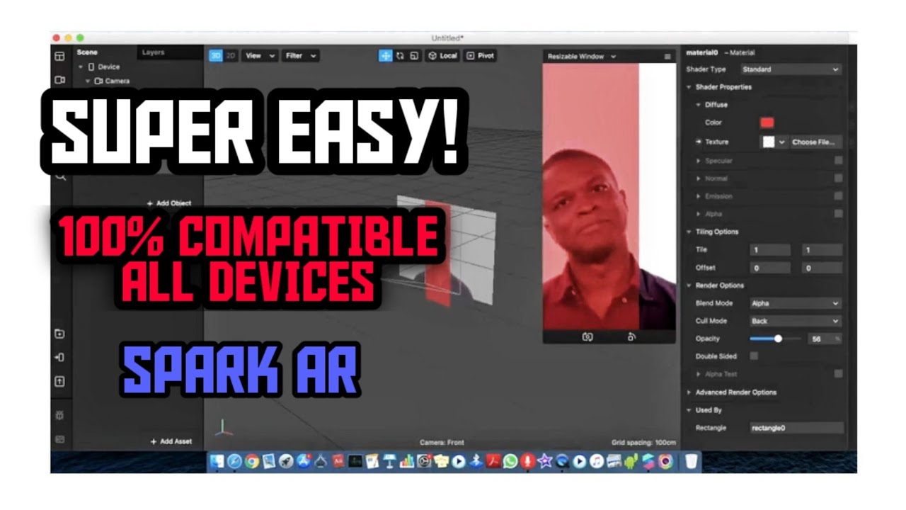 Fixing Rectangles to ANY Screen Size (Spark AR Tutorial)