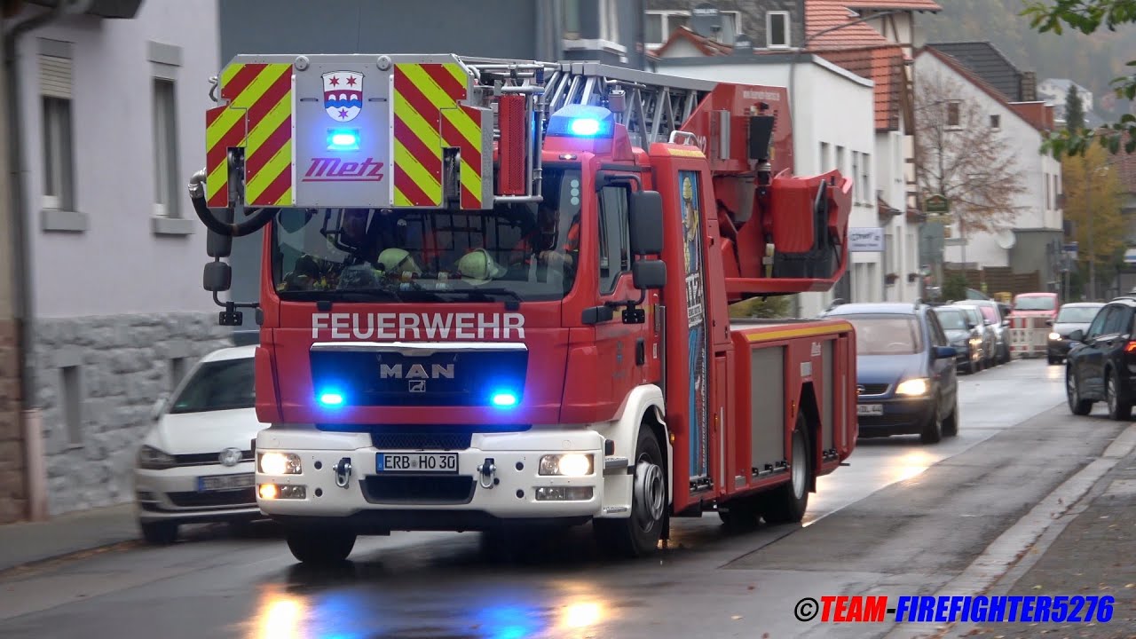 [Kellerbrand in Schulschwimmhalle mit Menschenrettung] Alarmübung der Feuerwehr Höchst im Odenwald