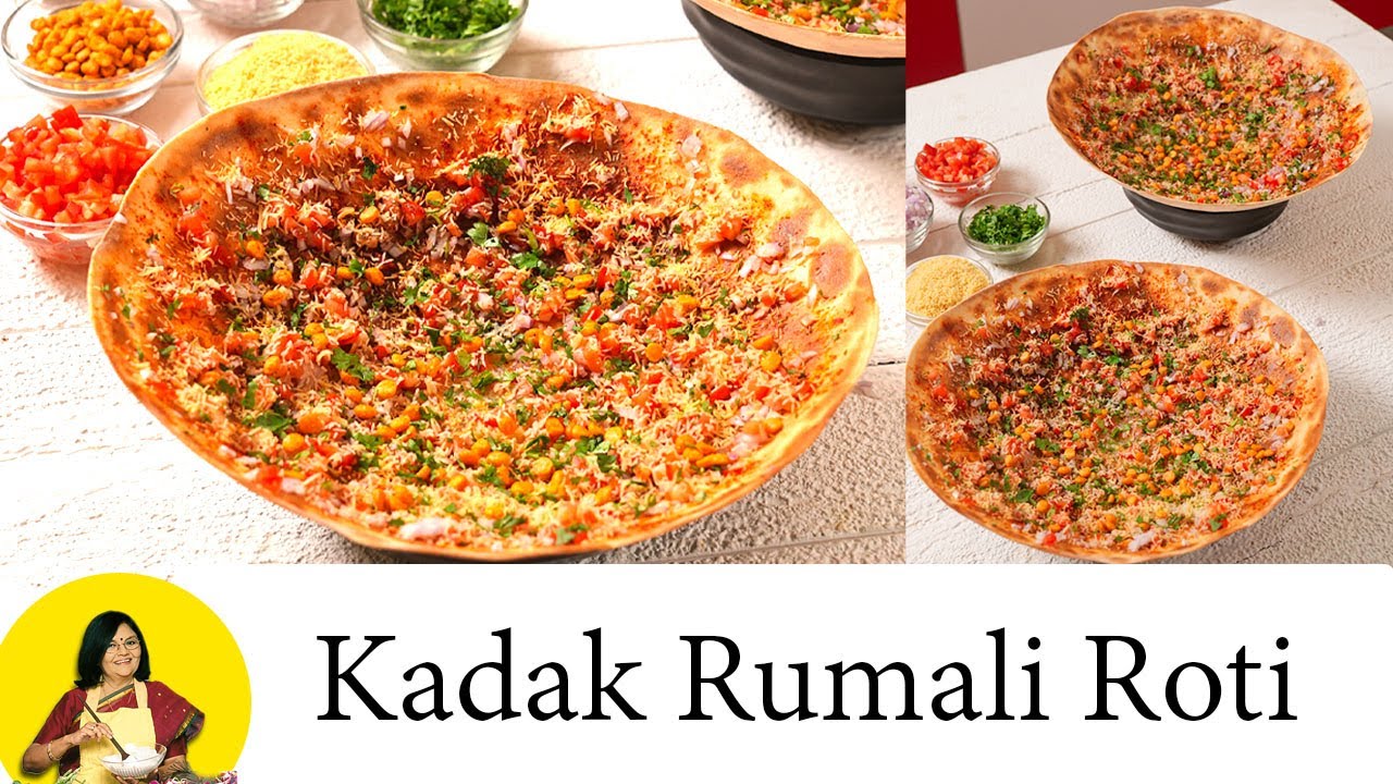 कड़क रुमाली रोटी | kadak rumali roti recipe | karari rumali roti | tokri khakra | crispy roti