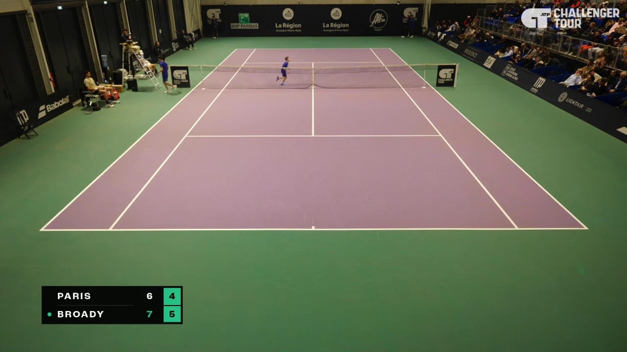 Tom Paris (FRA) Vs Liam Broady (GBR) // ALL IN OPEN Auvergne-Rh&ocirc;ne-Alpes