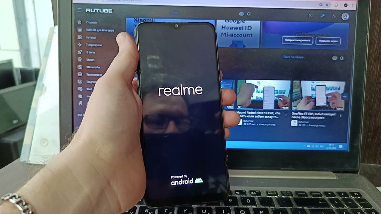 Realme C25S сброс аккаунта с помощью UnlockTool